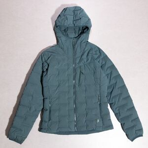 Mountain Hardwear Stretchdown Goose Down Full Zip Hooded Puffer Jacket Womens XS
